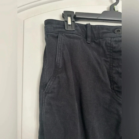 Aritzia Wilfred Free Jeans Womens Size 12 Black Modern Cargo Twill High Rise - Picture 5 of 12